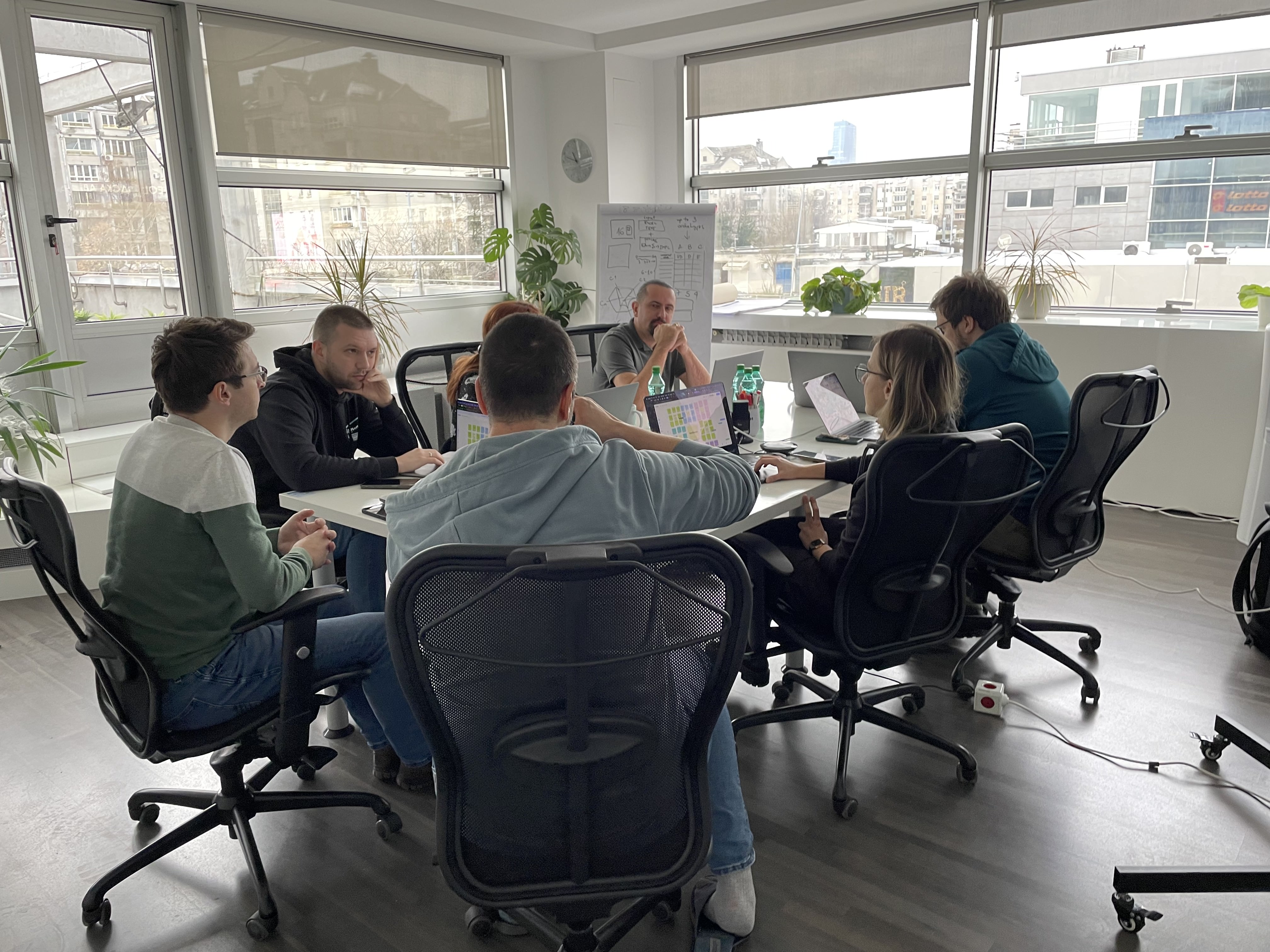 Our team at work